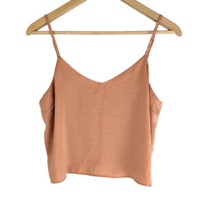 AMERICAN EAGLE Peach Cami Crop Top Size Small
